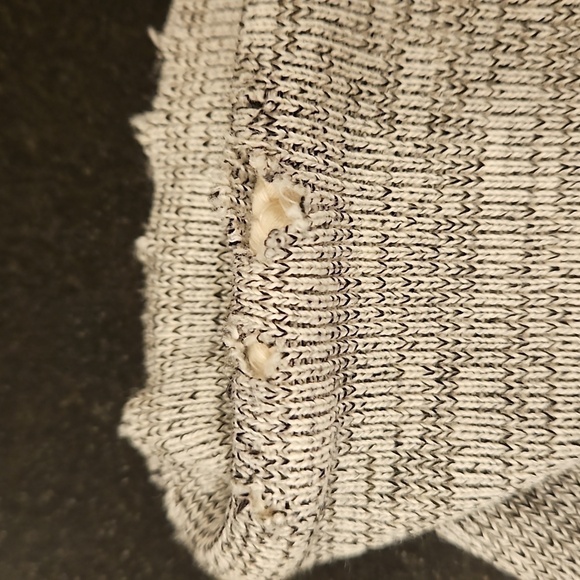 💕THE GREAT💕 The Gym Pant ~ Gray with White Stripes Distressed Size 3 Large NWT - Picture 9 of 15